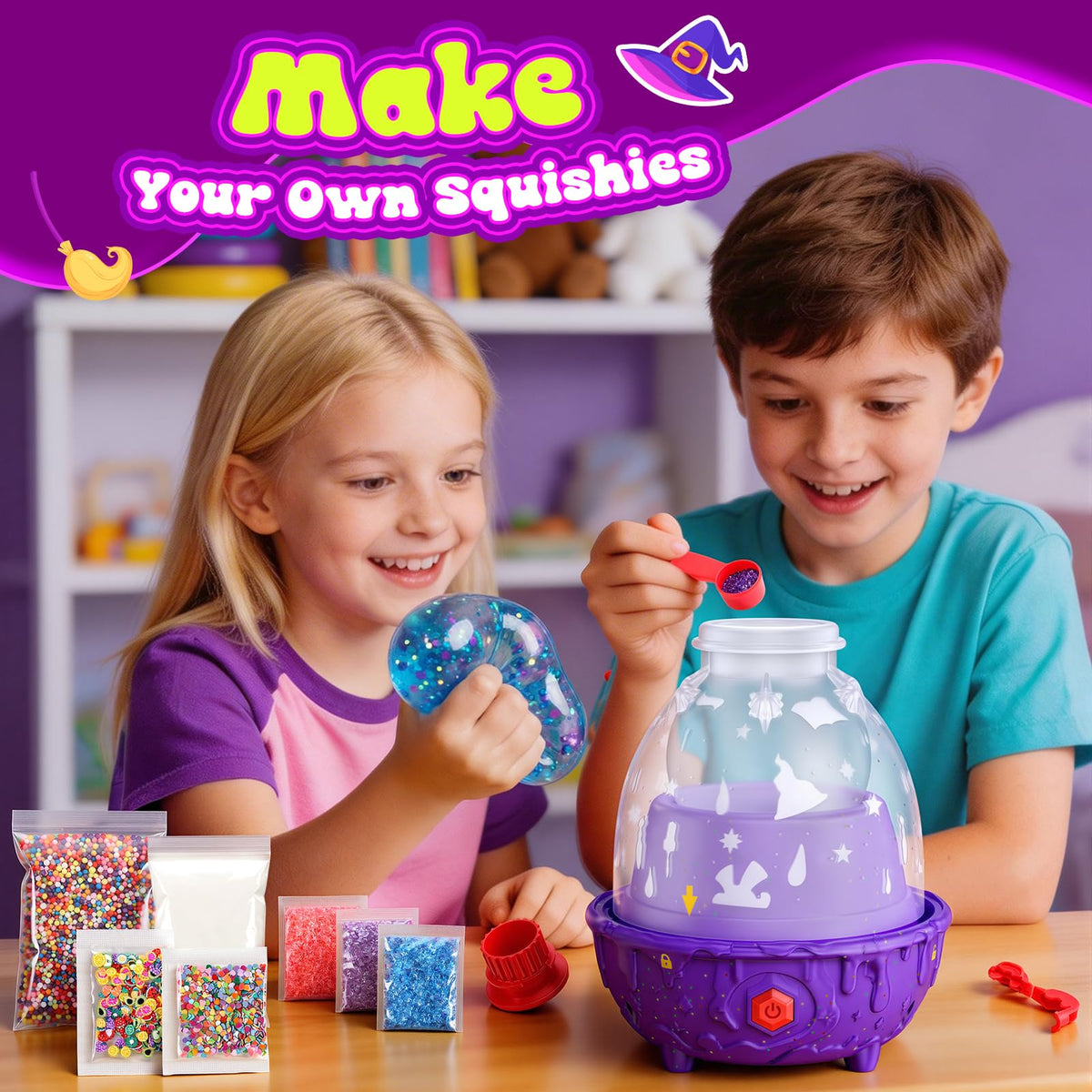 HCHILDHOOD DIY Squishy Maker Kit balloon prep demonstrates calm, hands-on activity