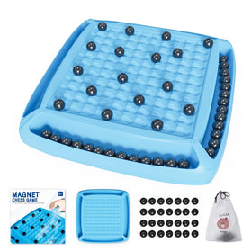 Hcusus magnet chess board in blue for strategic family play