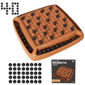 Hcusus magnet game board on a table, inviting family bonding and relaxed play.