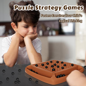 Hcusus Magnet Game used during a family night on a table