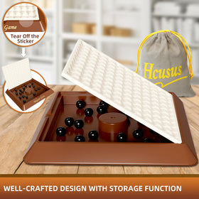 Hcusus magnet game on flat surface for versatile tabletop fun.