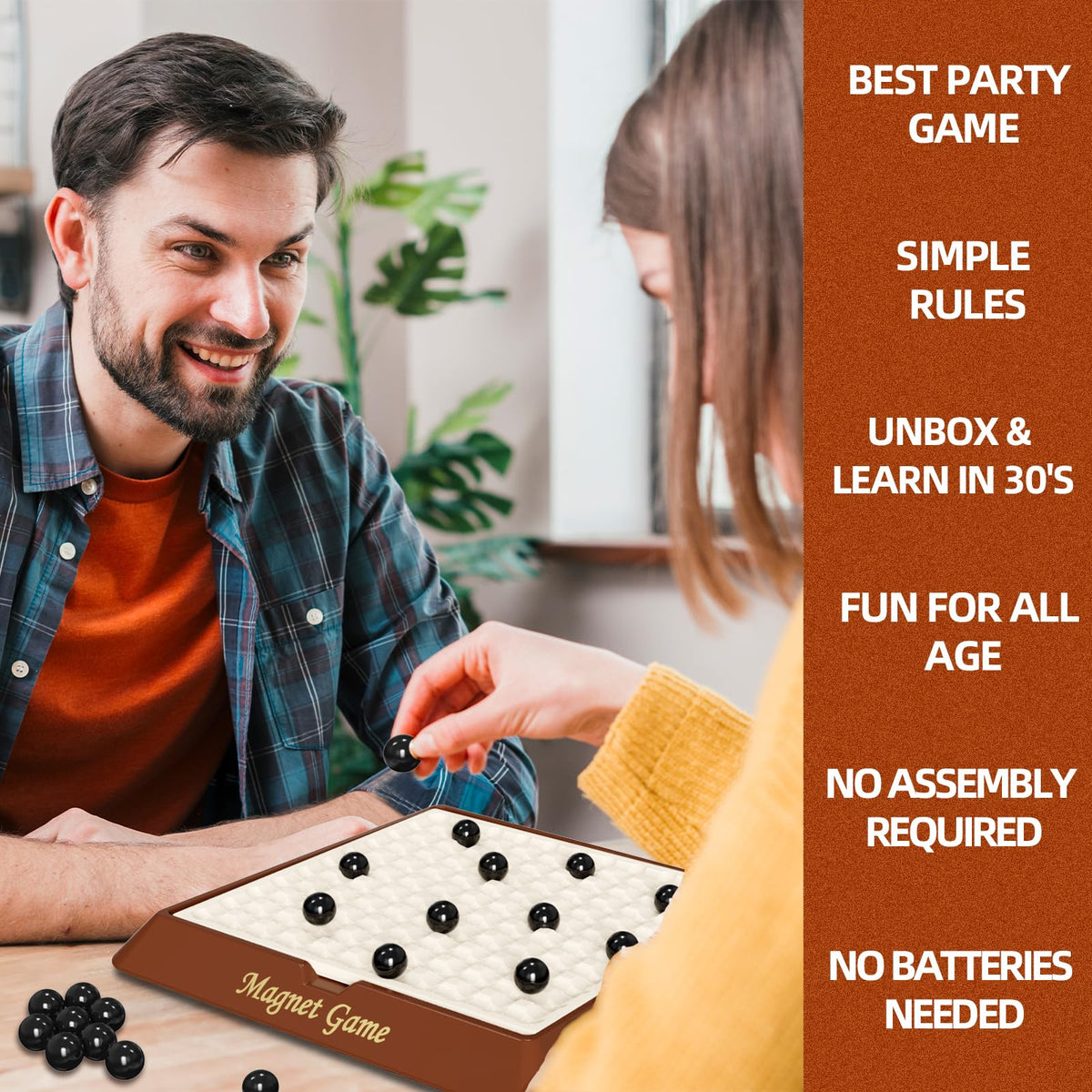 Hcusus magnet game travel case doubles as durable board.