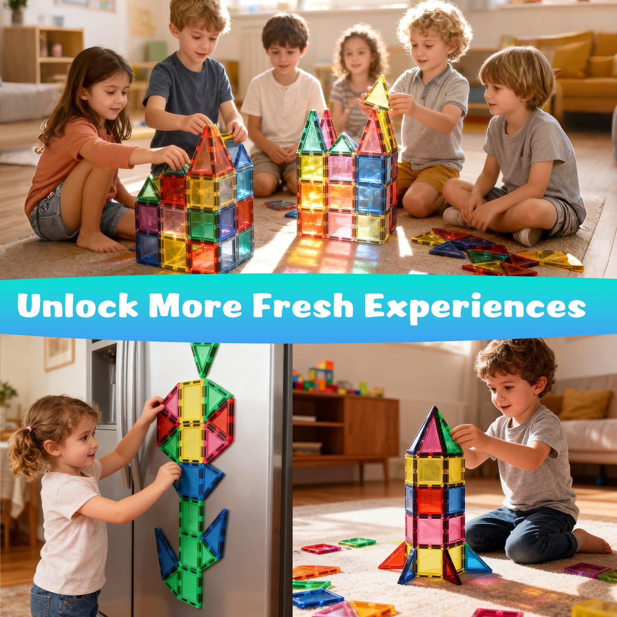 HDCooL magnetic tiles compatibility with major brands expands play options.
