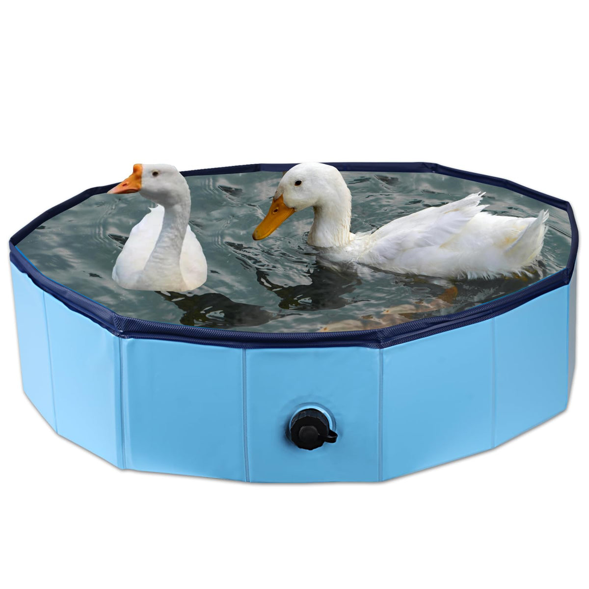 Hdnbsp Foldable Duck Pool demonstrates collapsible design for easy transport and compact storage.