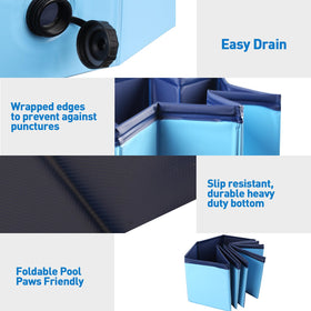 Hdnbsp Duck Pool includes an upgraded drainage valve for quick water release.