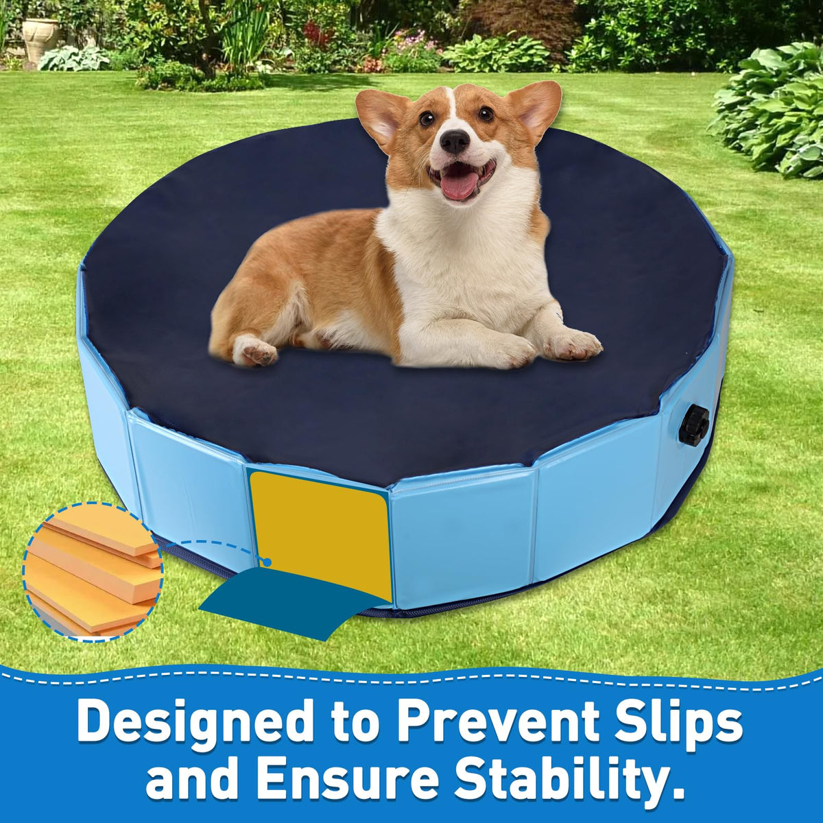 Hdnbsp portable pool suited for travel, camping, and backyard fun.