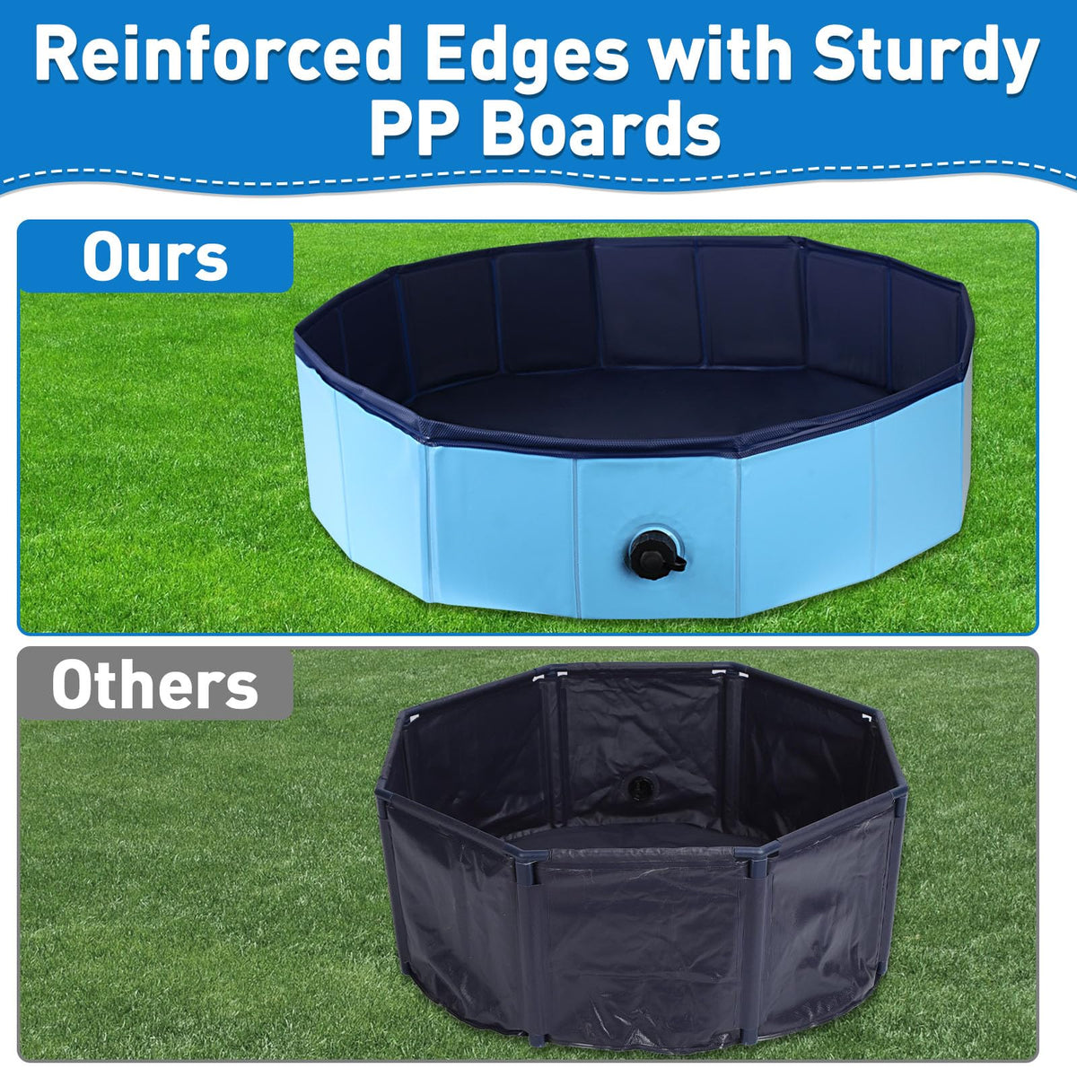 Hdnbsp Foldable Duck Pool showcases hard-shell construction for lasting strength.