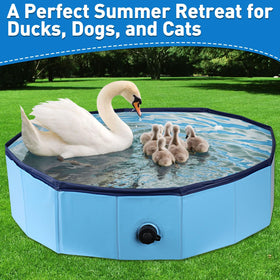 Hdnbsp pool features reinforced edges for durable outdoor use.