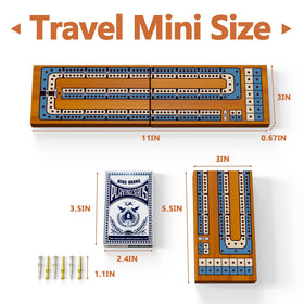 Hdsahdok cribbage board magnetic closure keeps surface flat for smooth play