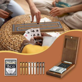 Hdsahdok portable travel cribbage set ideal for family nights.