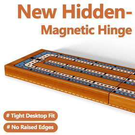 Hdsahdok mini wooden cribbage board fits in pocket or bag