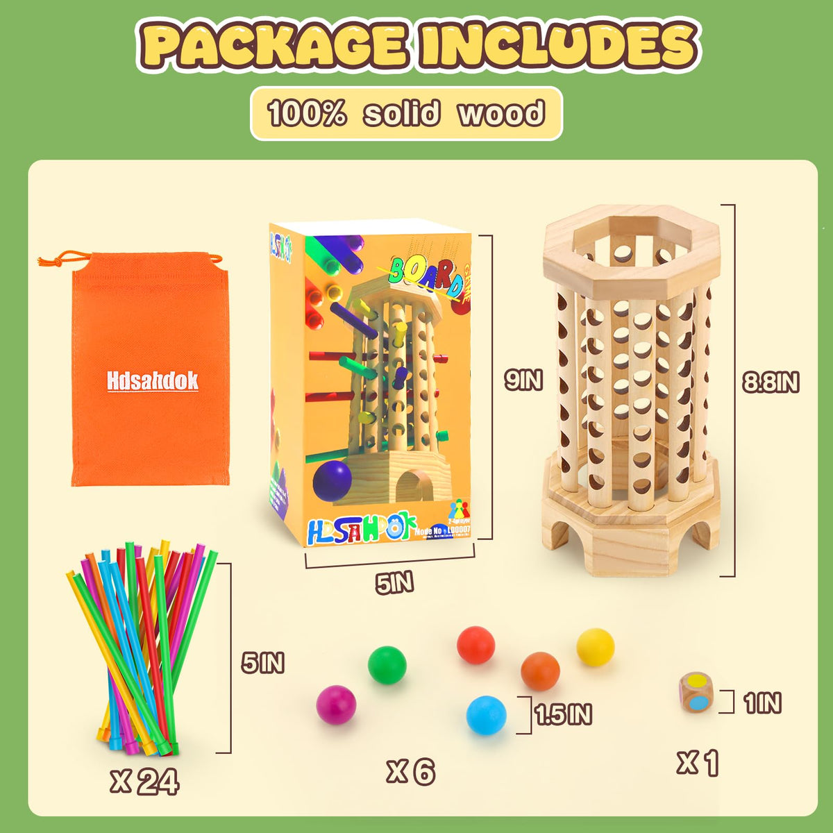 Hdsahdok Montessori colorful sticks promote color recognition and fine motor precision