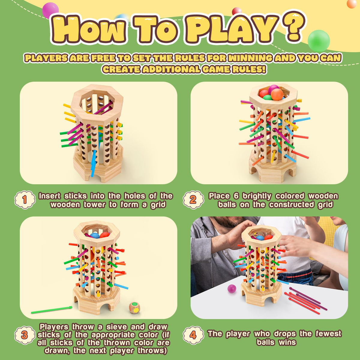 Hdsahdok wooden balls featured in the game support smooth balanced play