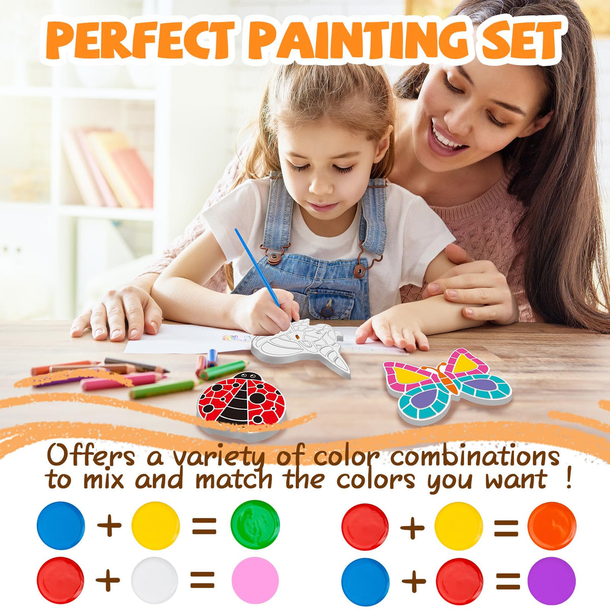 Hdsahdok stepping-stones turtle stone for painting, durable outdoor art kids can enjoy.