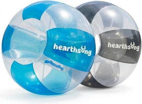 HearthSong black wearable bumper ball in action for backyard tumbling and laughter