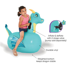 HearthSong kids outdoor dragon bounce toy for active play