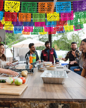 Heartome Fiesta banner easy indoor and outdoor setup for any space.