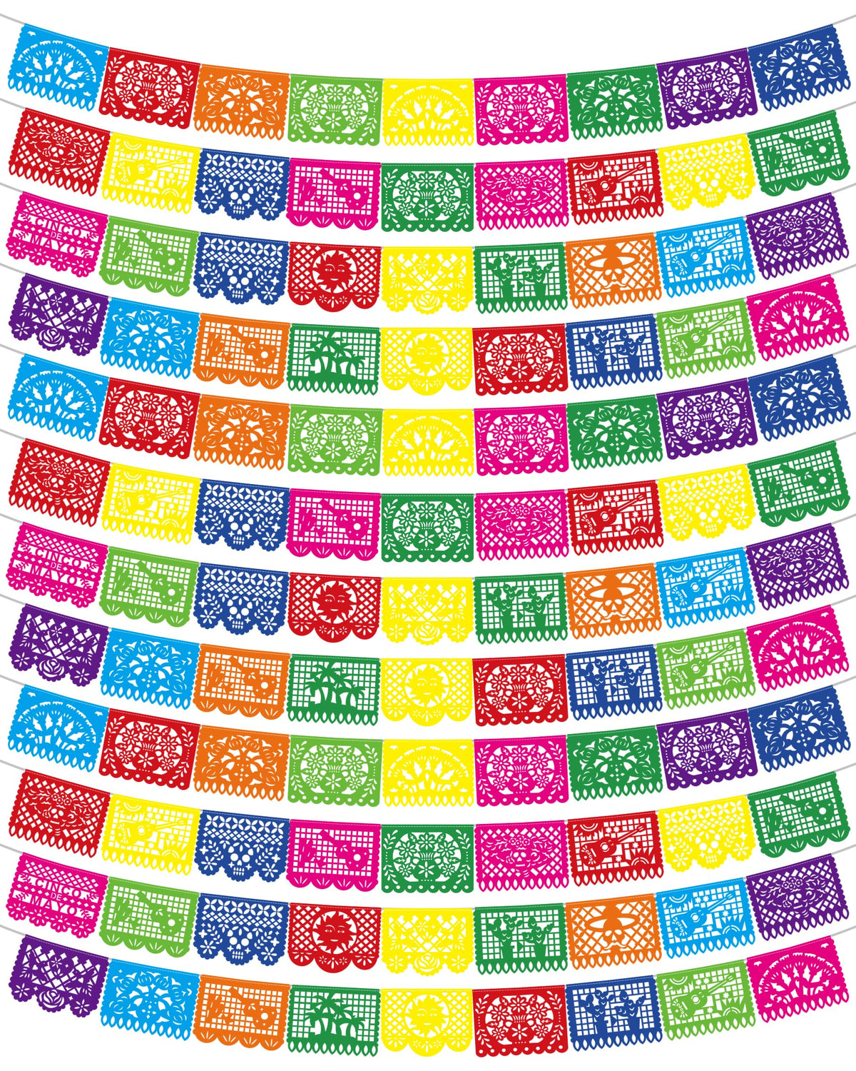 Heartome Cinco de Mayo banner 18ft, assembly-ready for quick indoor or outdoor display.