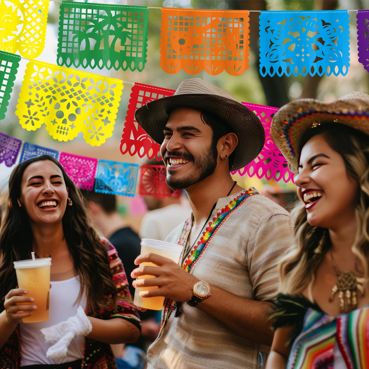 Heartome Cinco de Mayo banner with Day of the Dead motifs for altars.