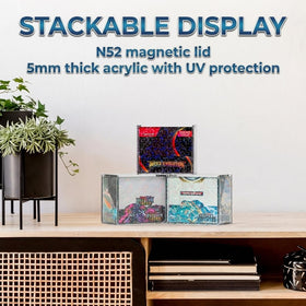 Heather & Willow shelf-ready display with iridescent shine enhances collections on desks
