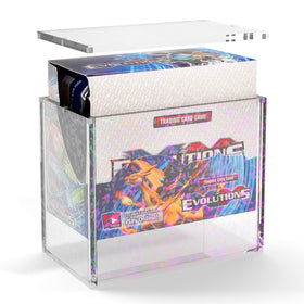 Heather & Willow stackable display with magnets keeps boosters aligned and stable