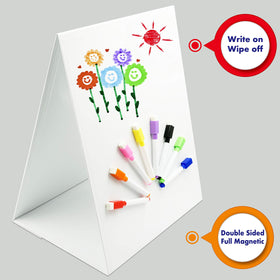 Hebayy magnetic surface accepts letters and teaching aids for setups