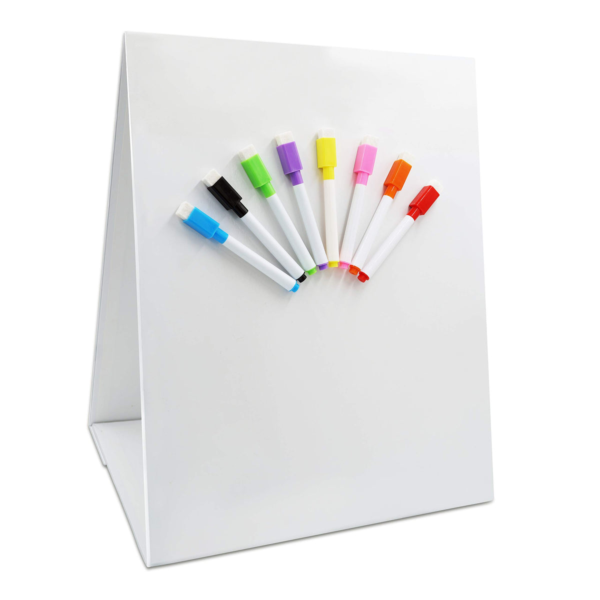 Hebayy magnetic tabletop easel front view shows a versatile teaching surface