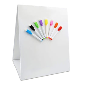 Hebayy magnetic tabletop easel front view shows a versatile teaching surface