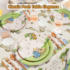 Heboland Winnie Birthday Dessert Plates — 7-inch, kid-friendly for snack time.