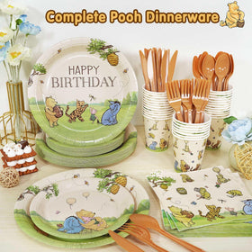 Heboland Winnie Birthday Utensils — 75-piece set for quick, neat meals.