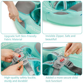 Tail-design on HECCEI Mambobaby Float adds playful appeal for little swimmers