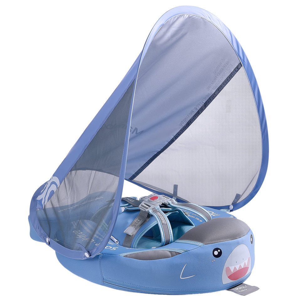 HECCEI Mambobaby Float with Canopy provides sun protection and stable support for babies in water