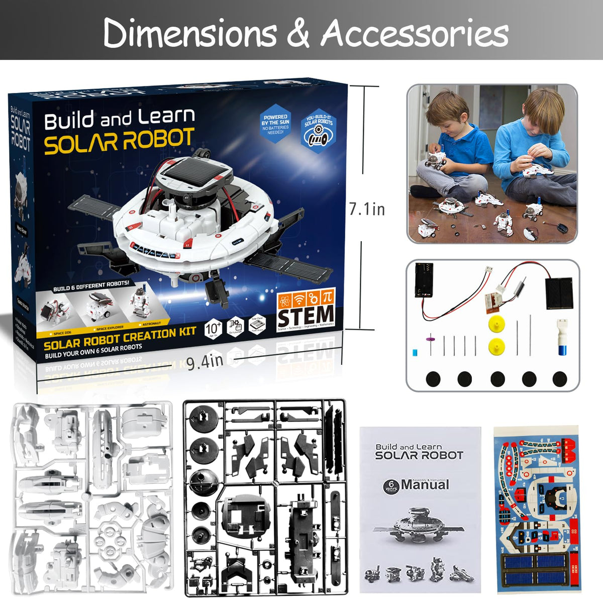 Gift-ready Hechify robot kit box art suitable for birthdays and holidays.
