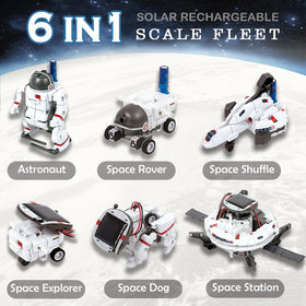 Solar robot kit assembly process shows hands-on construction in action.