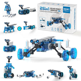 Hechify 25-in-1 STEM solar robot kit ready for hands-on exploration