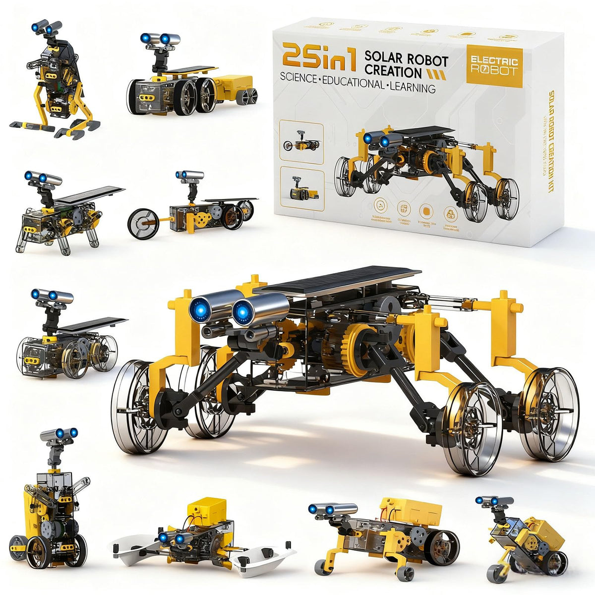 Hechify solar robot kit assembly session boosts hands-on learning.