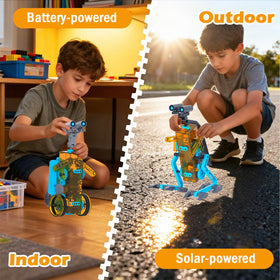 Hechify STEM 25-in-1 solar robot kit various models inspires creativity and problem solving.