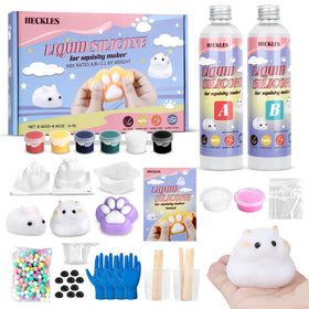 HECKLES Taba Squishy Kit box opened showing contents for creative play and stress relief