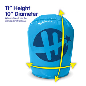 Hedstrom bop bag base filled with water provides stable bounce-back action