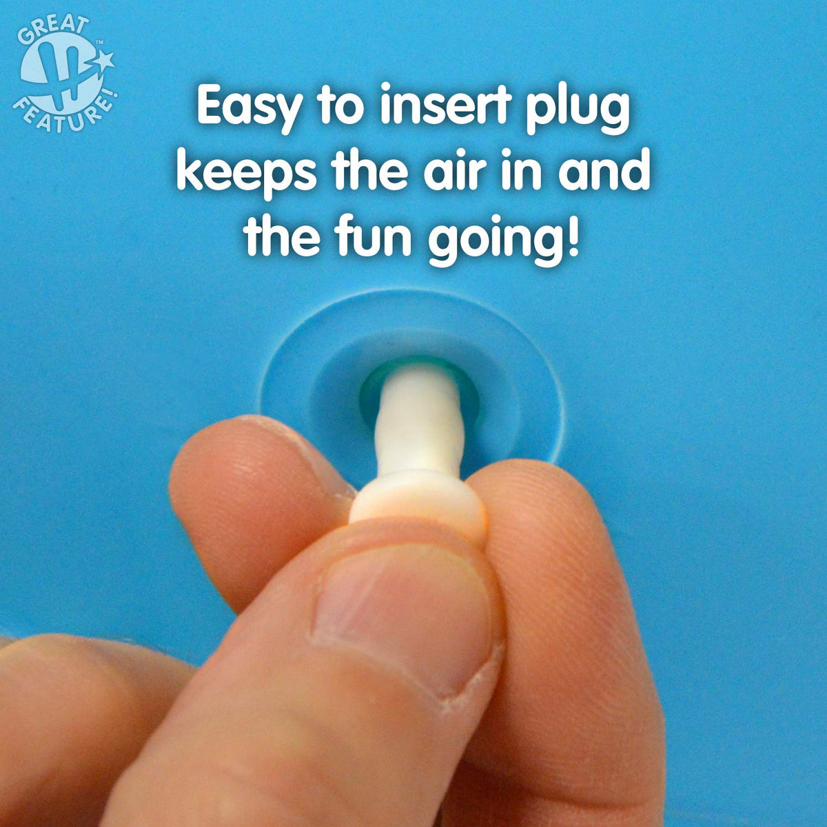 Includes pump with inflation adapter for quick setup.