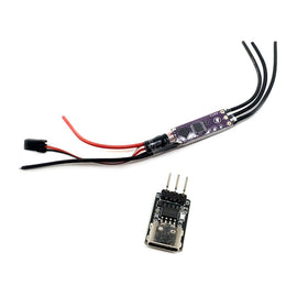 HeelAooRC AM32 ESC compact front view for tight model airplane installations