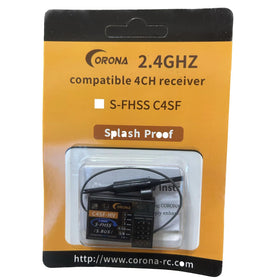 HeelAooRC Corona C4SF 4-channel HV receiver enables precise, versatile control.