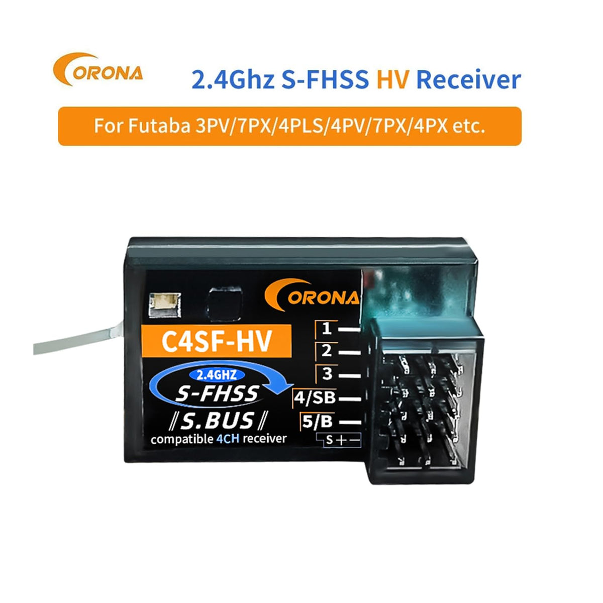 HeelAooRC Corona C4SF waterproof housing protects electronics in wet conditions.