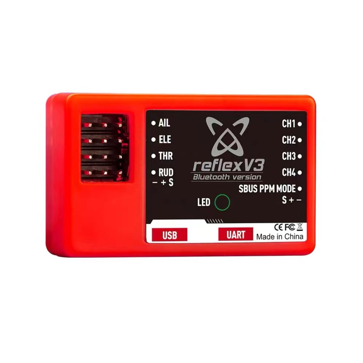 HeelAooRC Reflex V3 Bluetooth module setup enabling mobile parameter tuning.