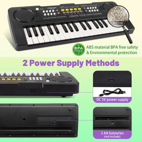HEEPUEW 37-key keyboard demos, explore tones and rhythms to spark creativity.
