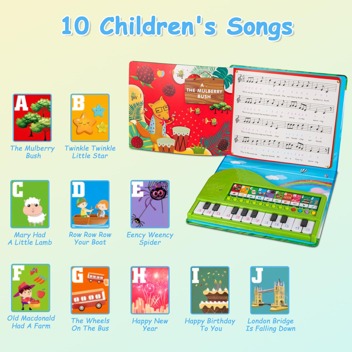 HEEPUEW piano keyboard demos display; engaging playback to spark creativity.