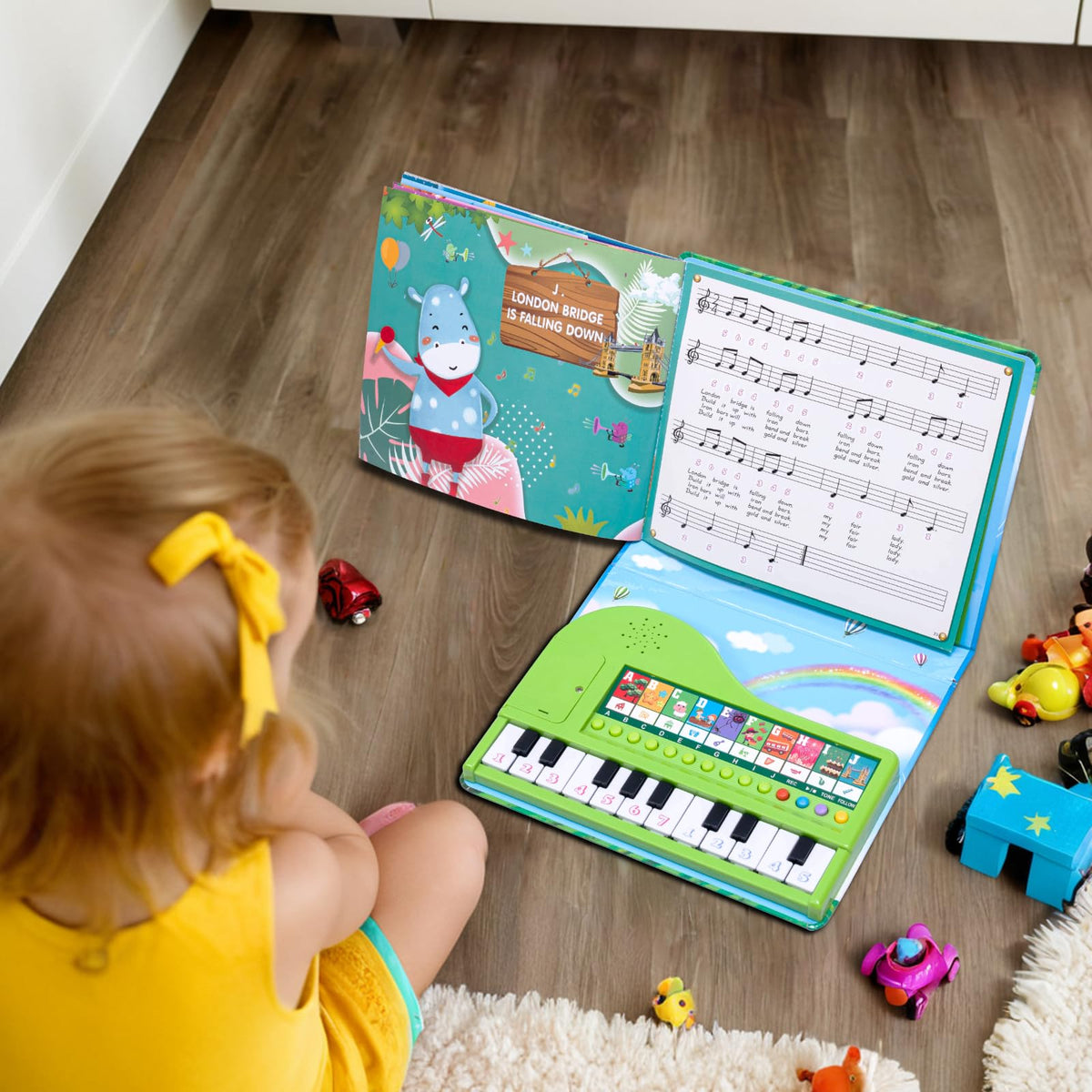HEEPUEW portable piano toy packaging box; easy gifting and storage.