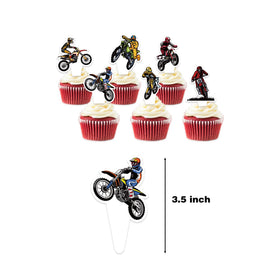 Heidaman 7-inch dirt bike plates for snacks and desserts.