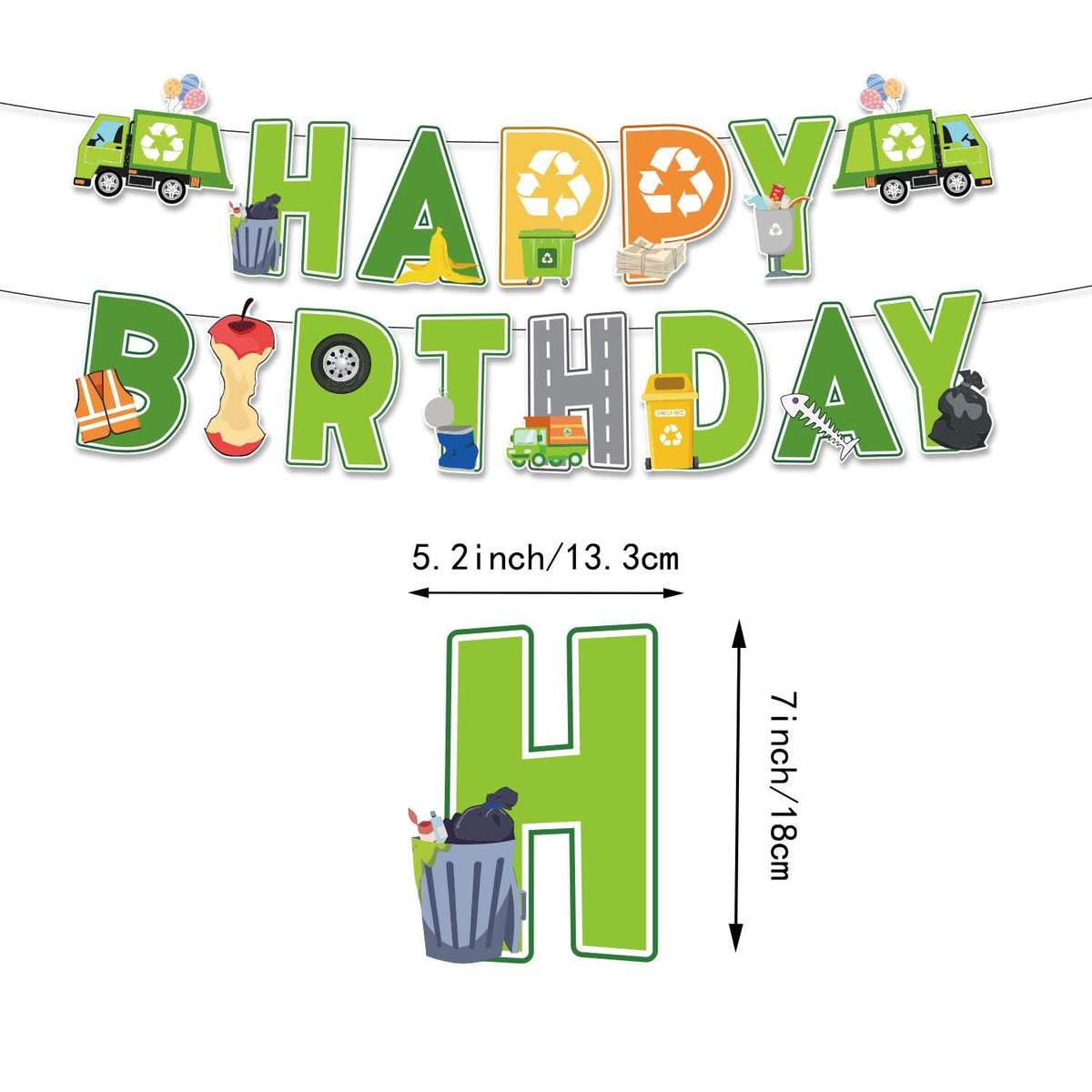 Heidaman trash-truck 7-inch plates are perfect for kids' snacks and desserts.