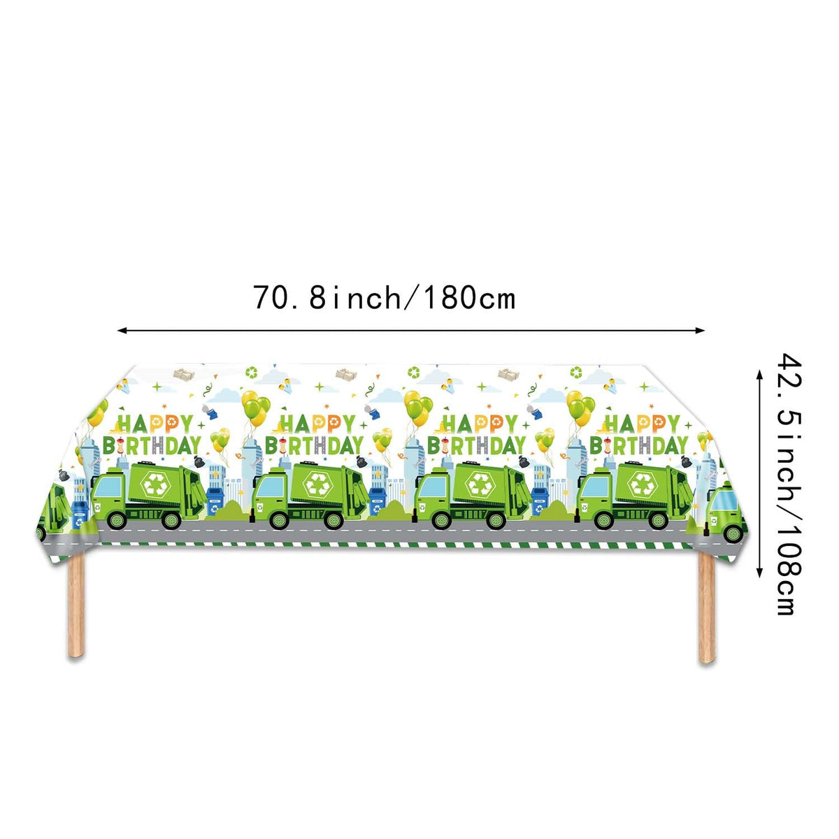 Heidaman trash-truck cupcake toppers enhance treats with themed detail.
